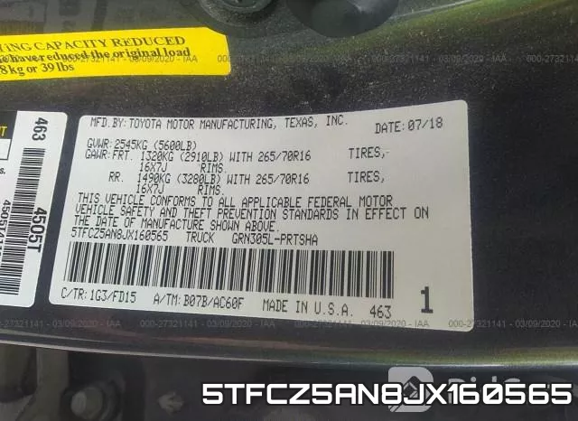 5TFCZ5AN8JX160565 фото 10