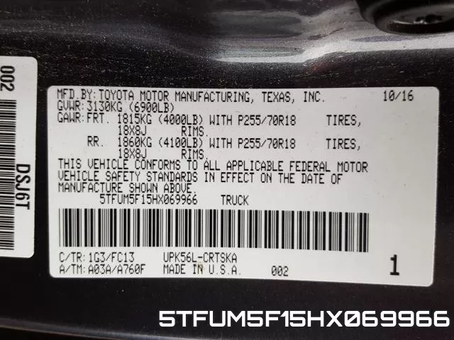 5TFUM5F15HX069966 фото 2