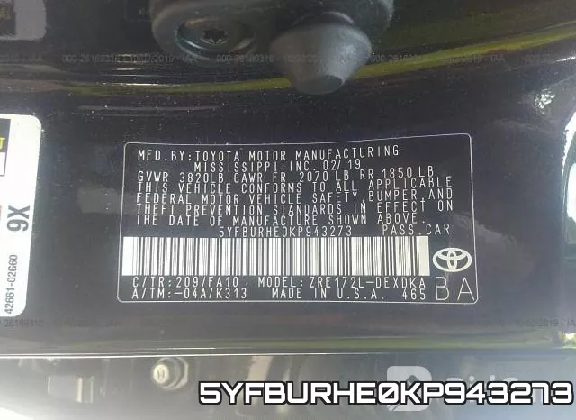 5YFBURHE0KP943273 фото 10