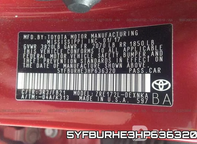 5YFBURHE3HP636320 фото 10