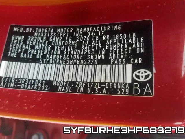5YFBURHE3HP683279 фото 2