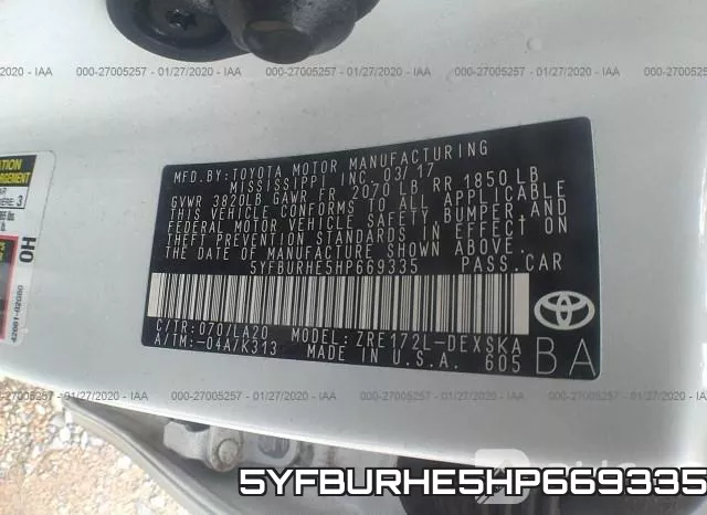 5YFBURHE5HP669335 фото 10