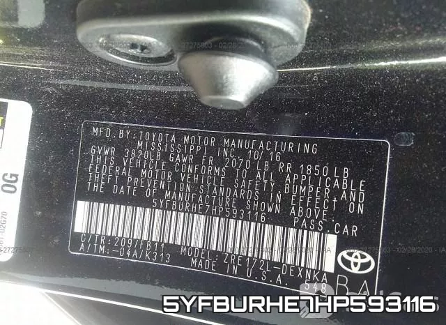 5YFBURHE7HP593116 фото 10