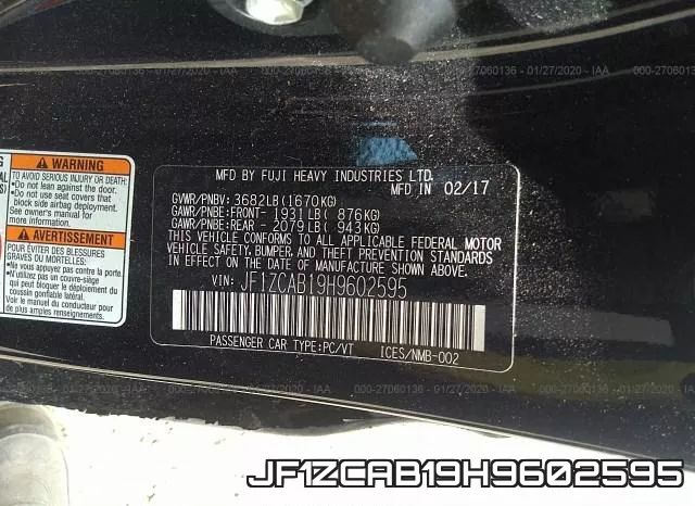 JF1ZCAB19H9602595 фото 10