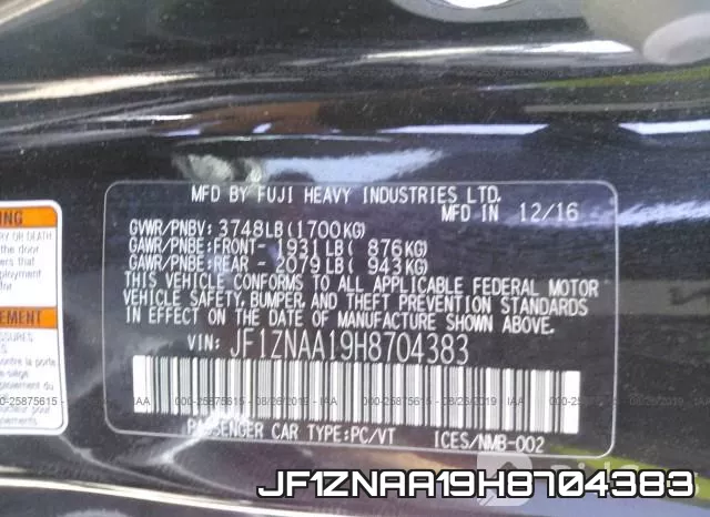 JF1ZNAA19H8704383 фото 10