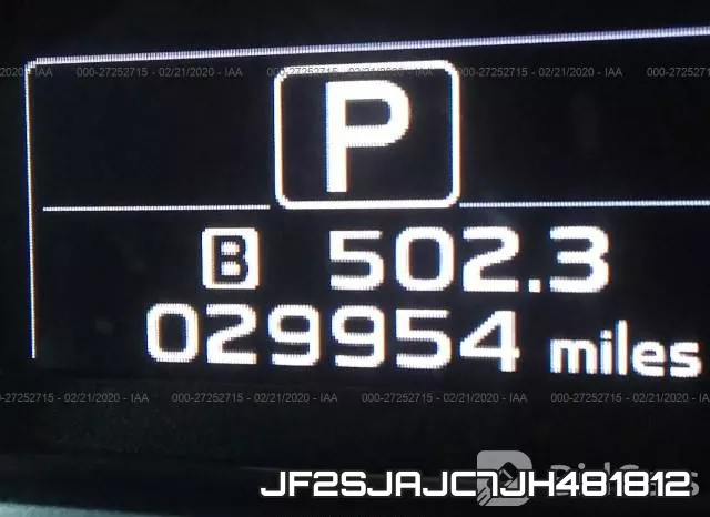 JF2SJAJC7JH481812 фото 8