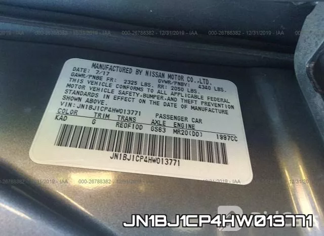 JN1BJ1CP4HW013771 фото 10