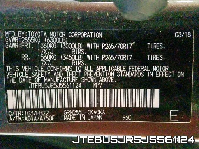 JTEBU5JR5J5561124 фото 2