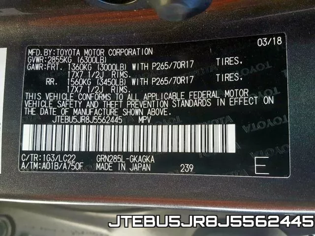 JTEBU5JR8J5562445 фото 2