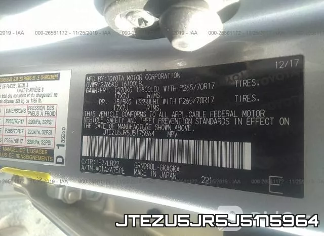 JTEZU5JR5J5175964 фото 10