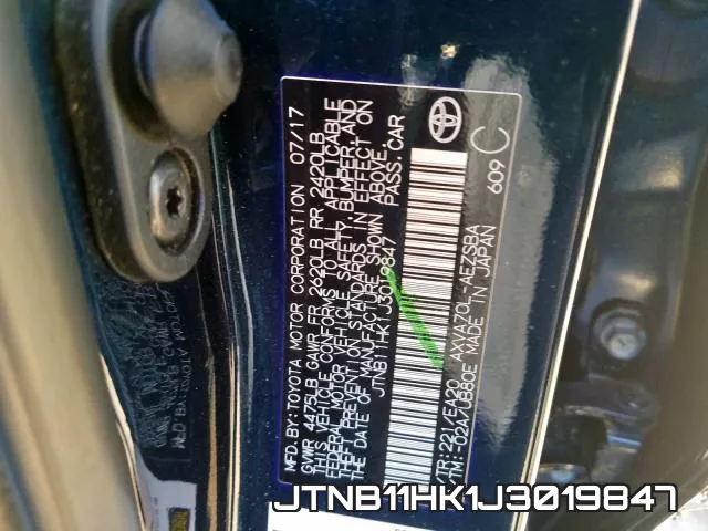 JTNB11HK1J3019847 фото 2