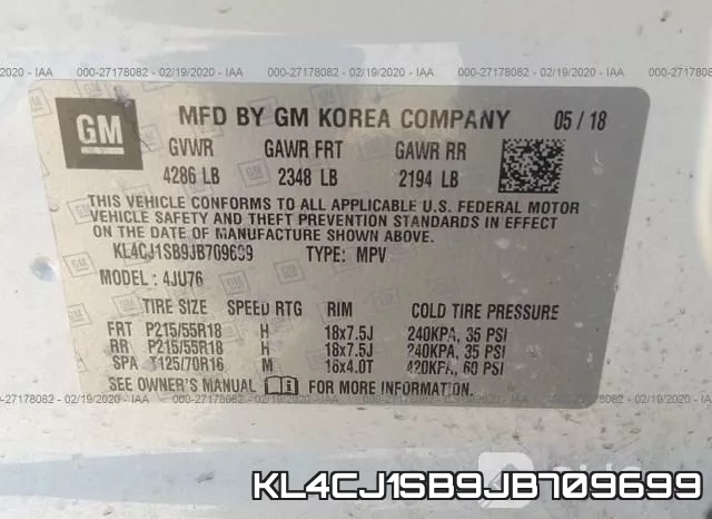 KL4CJ1SB9JB709699 фото 10