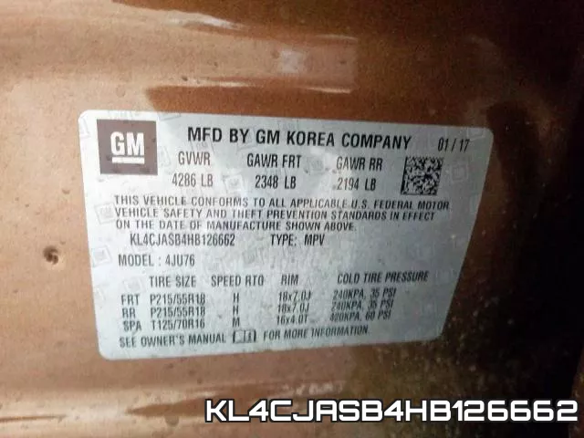 KL4CJASB4HB126662 фото 2