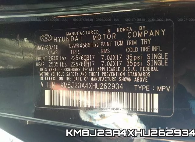 KM8J23A4XHU262934 фото 10