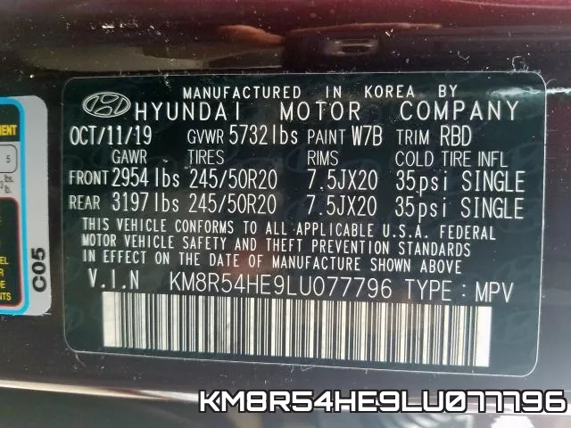 KM8R54HE9LU077796 фото 2