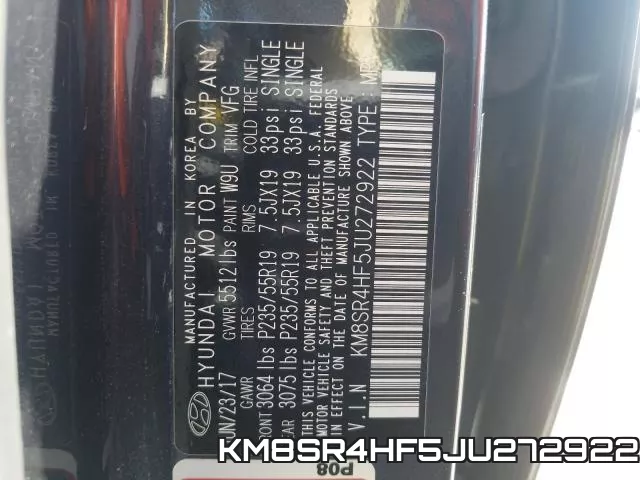 KM8SR4HF5JU272922 фото 2