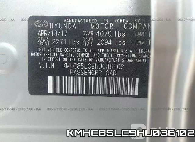 KMHC85LC9HU036102 фото 10