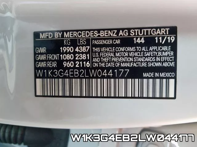 W1K3G4EB2LW044177 фото 2