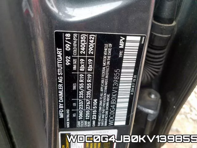 WDC0G4JB0KV139855 фото 2