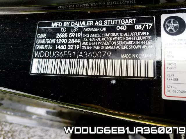 WDDUG6EB1JA360079 фото 2