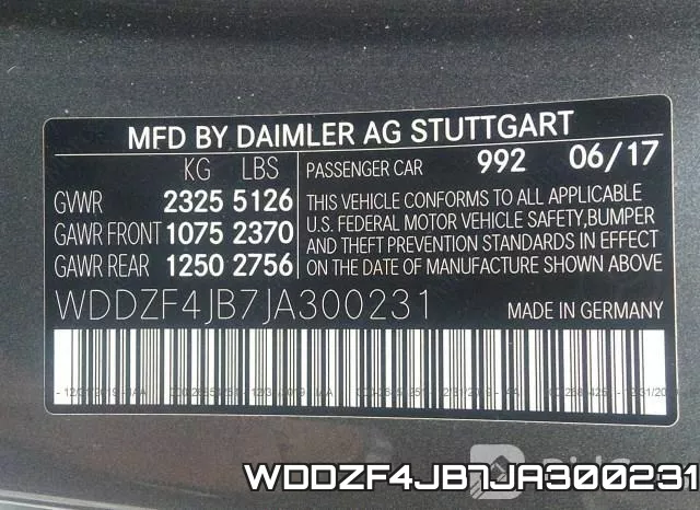 WDDZF4JB7JA300231 фото 10