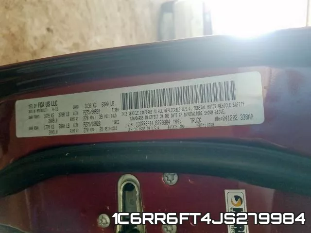 1C6RR6FT4JS279984 фото 2