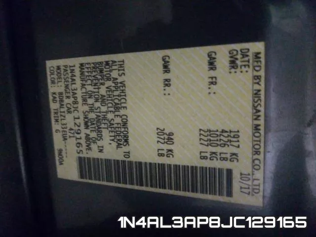 1N4AL3AP8JC129165 фото 2