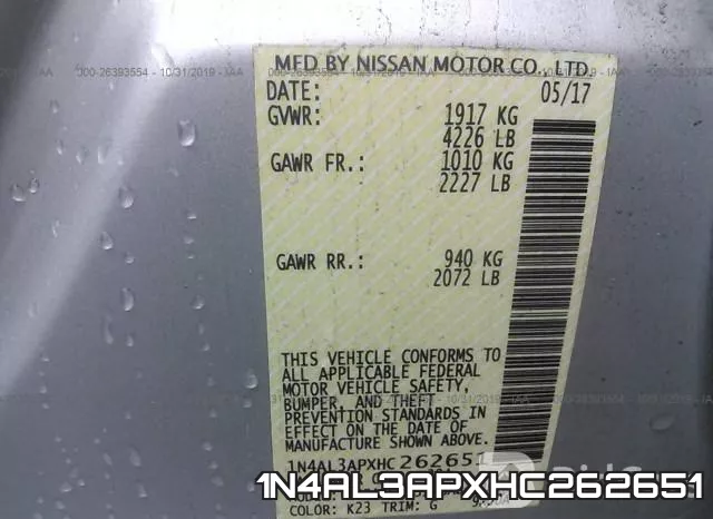 1N4AL3APXHC262651 фото 10