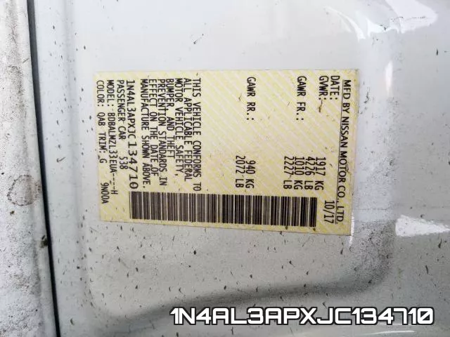 1N4AL3APXJC134710 фото 2
