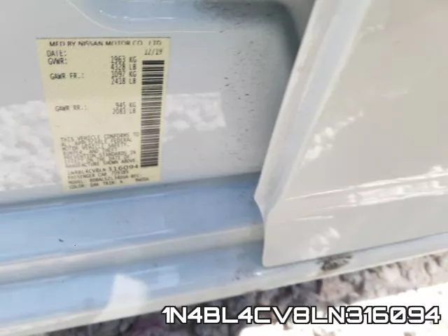 1N4BL4CV8LN316094 фото 2