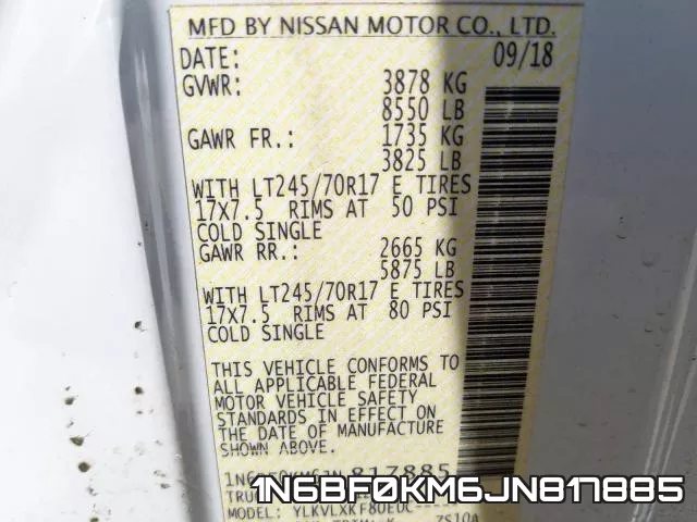 1N6BF0KM6JN817885 фото 2