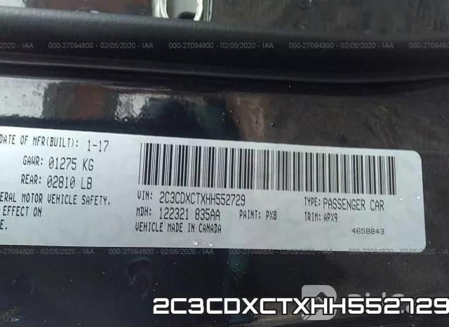 2C3CDXCTXHH552729 фото 10