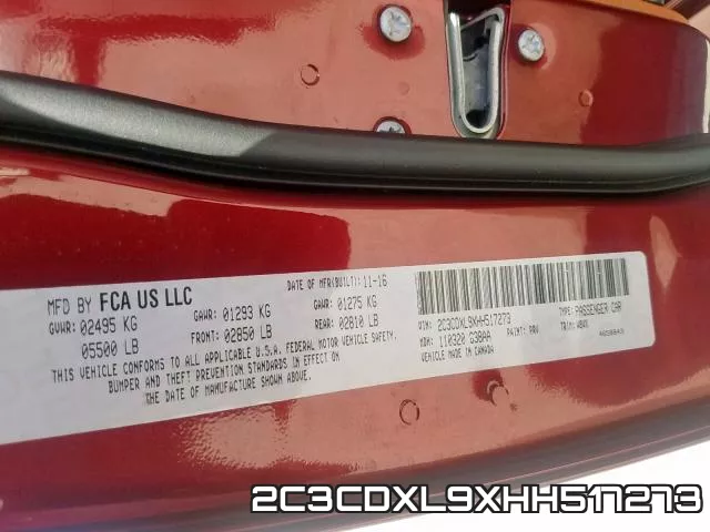2C3CDXL9XHH517273 фото 2