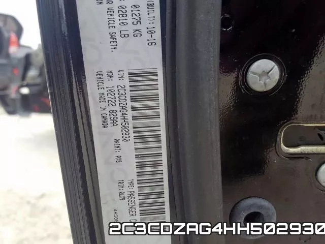 2C3CDZAG4HH502930 фото 2