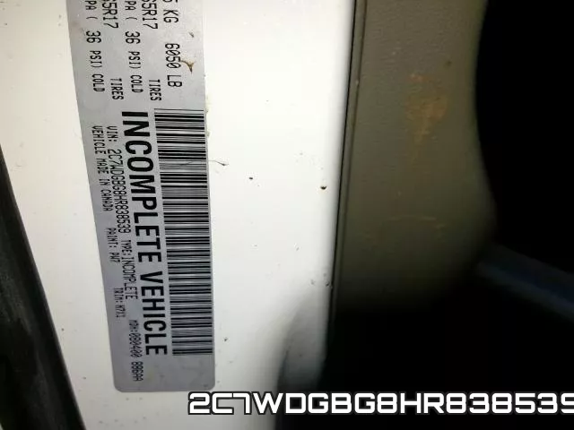 2C7WDGBG8HR838539 фото 2