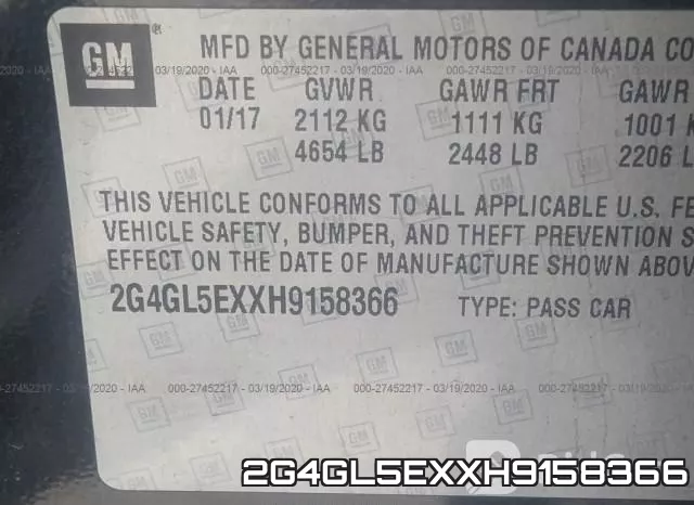 2G4GL5EXXH9158366 фото 10