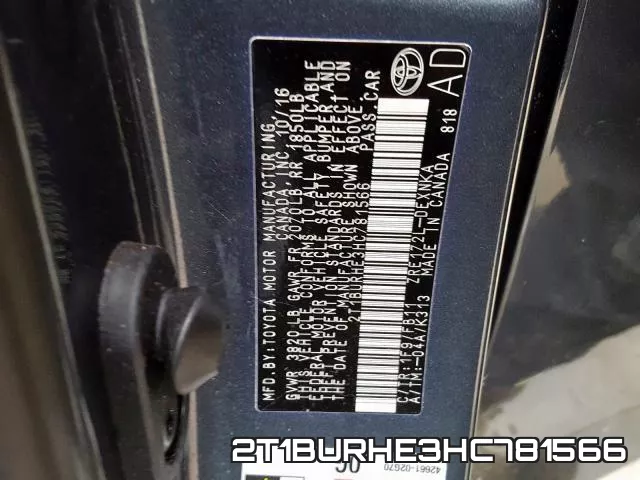 2T1BURHE3HC781566 фото 2