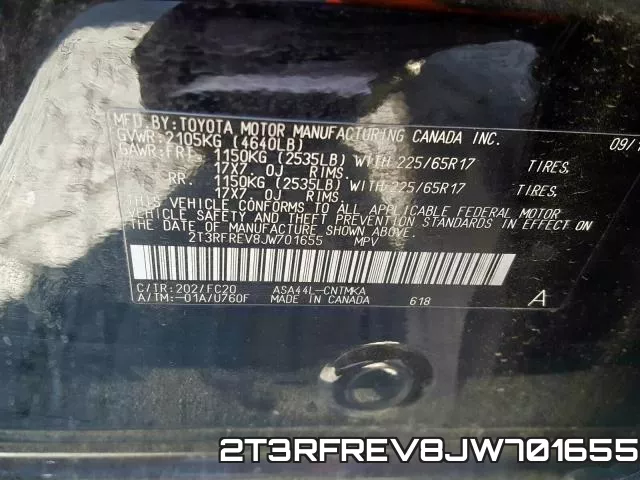 2T3RFREV8JW701655 фото 2
