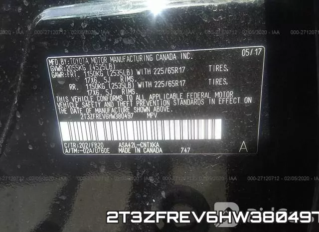 2T3ZFREV6HW380497 фото 10
