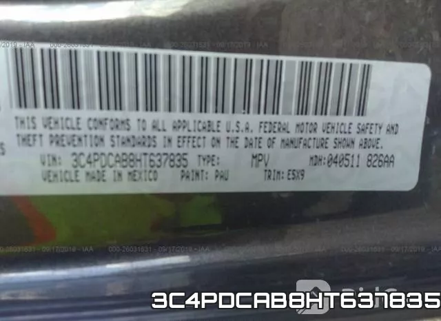 3C4PDCAB8HT637835 фото 10