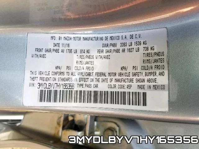 3MYDLBYV7HY165356 фото 2