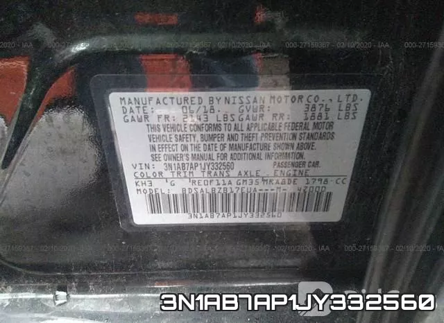 3N1AB7AP1JY332560 фото 10