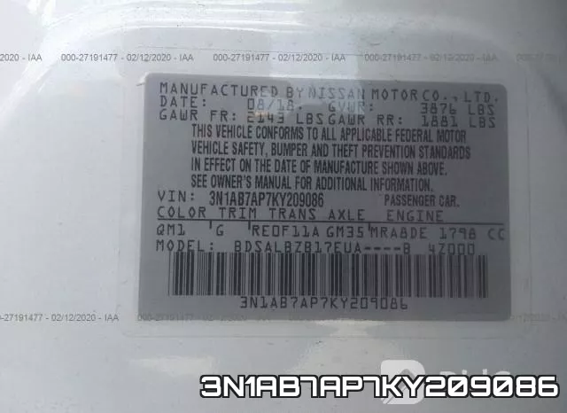 3N1AB7AP7KY209086 фото 10