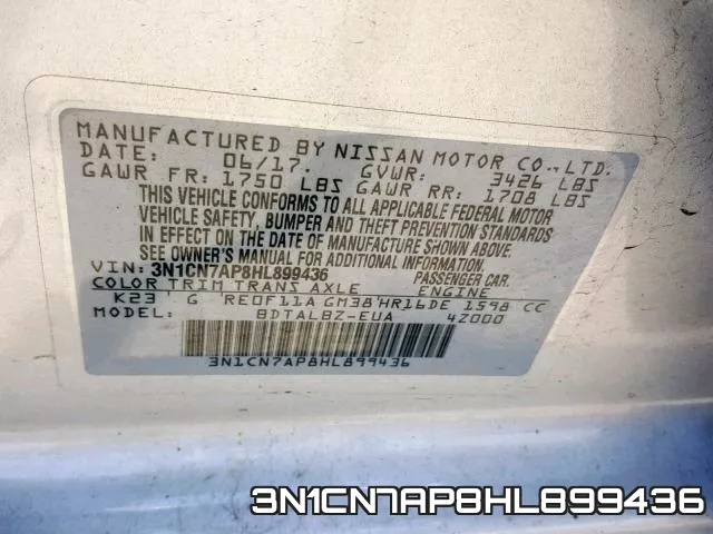 3N1CN7AP8HL899436 фото 2
