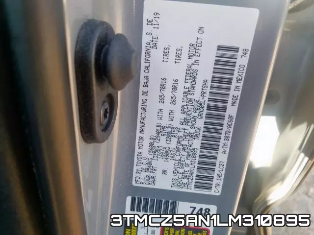 3TMCZ5AN1LM310895 фото 2