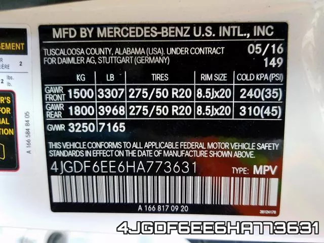 4JGDF6EE6HA773631 фото 2