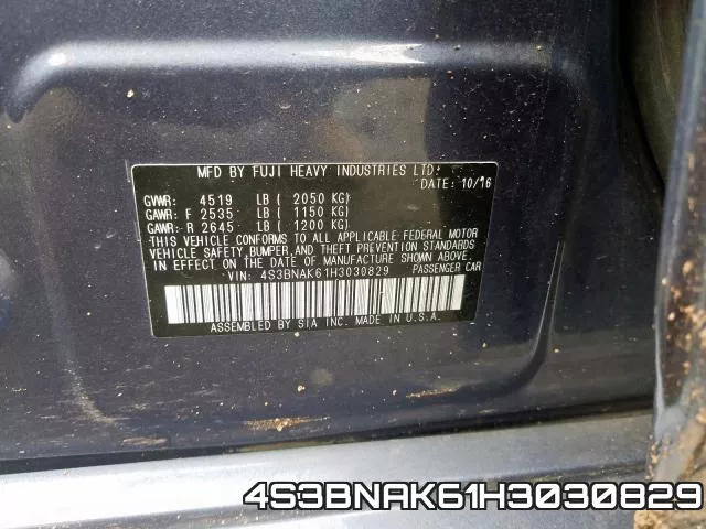 4S3BNAK61H3030829 фото 2