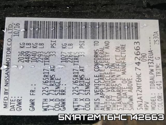 5N1AT2MT6HC742663 фото 2