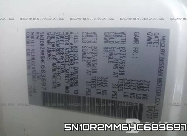 5N1DR2MM6HC683697 фото 10