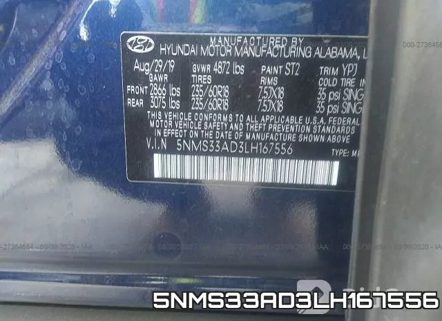 5NMS33AD3LH167556 фото 10